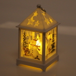 Сувенир с подсветкой «Звездный домик со снеговичком» 12,5*6,5 см, Белый