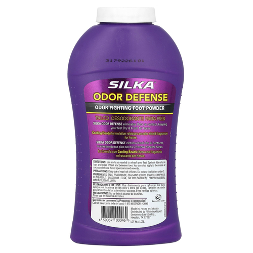 Silka, Odor Defense, порошок для борьбы с запахом ног, 170 г (6 унций)