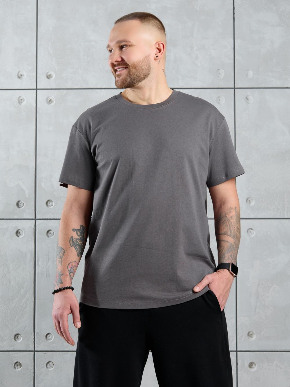 Фуфайка (футболка) мужская Джек-1 Виотекс ГРАФИТОВЫЙ