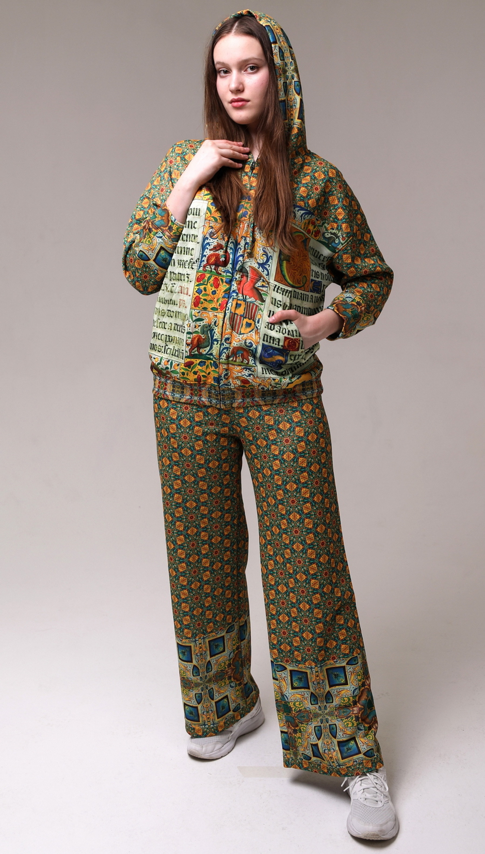 Зип худи «Испанский часослов», по мотивам иллюстраций из Испанского Часослова начала 16 века