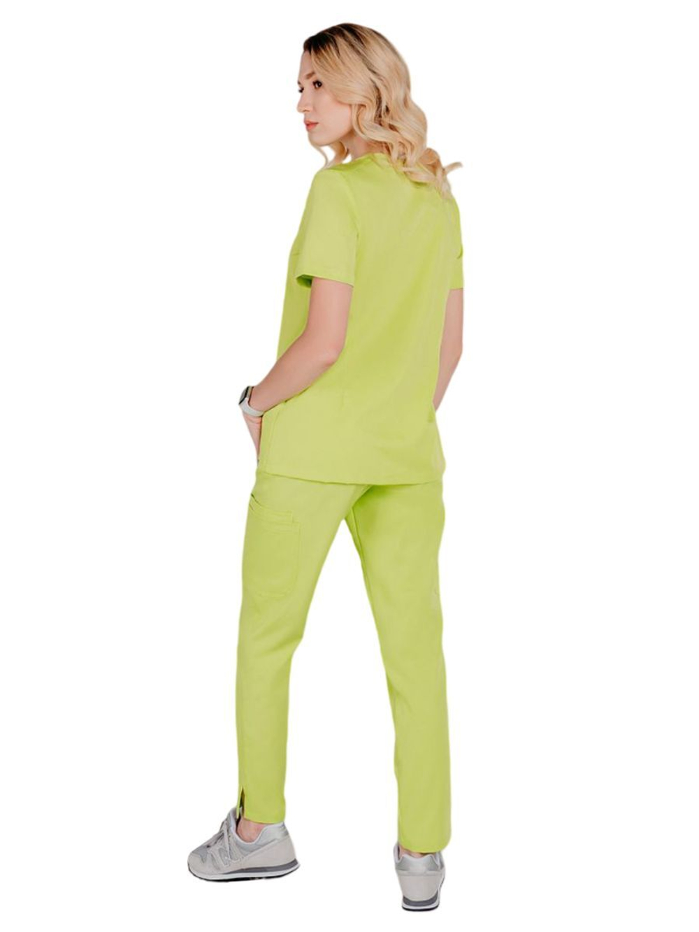 Топ медицинский женский INDIFORM Olivia, зеленый, XL (50 размер)