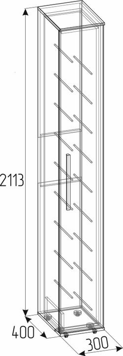 Шкаф для обуви Nature 73, дуб крафт