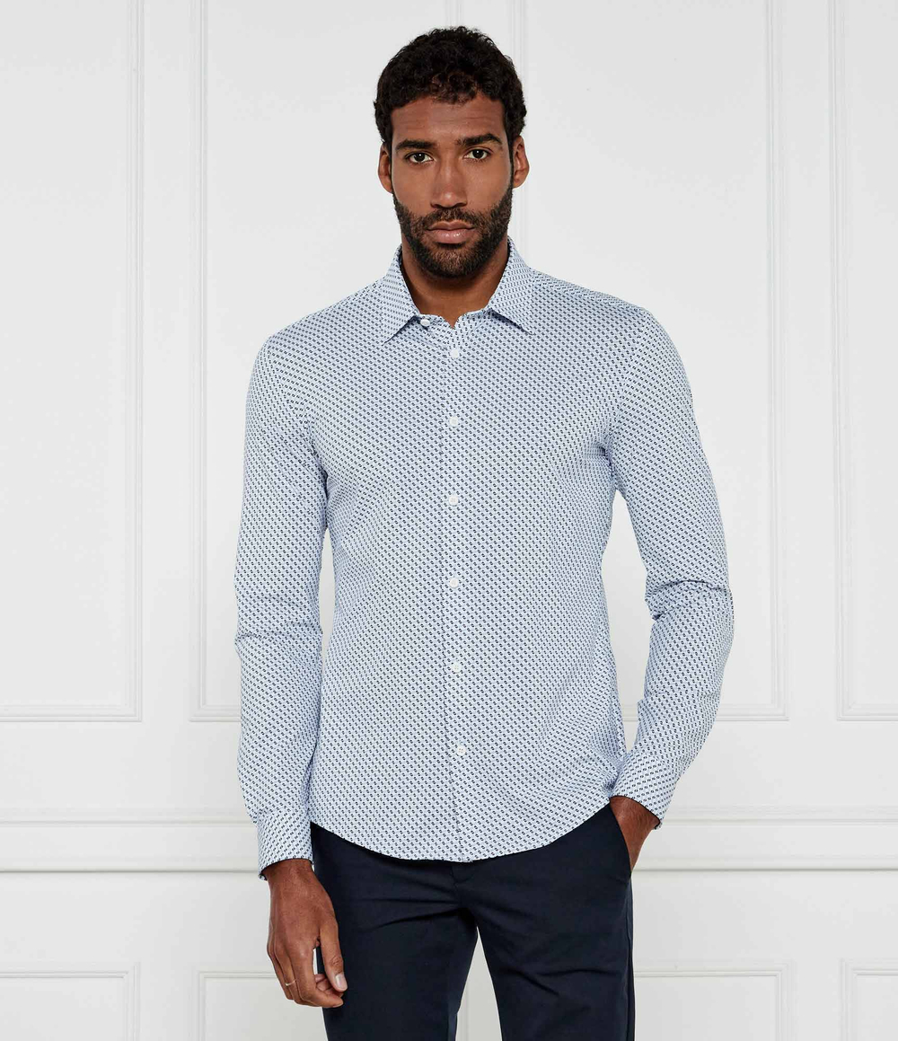 Рубашка P-ROAN-kent-C1-233 BOSS BLACK - голубой(50535377)