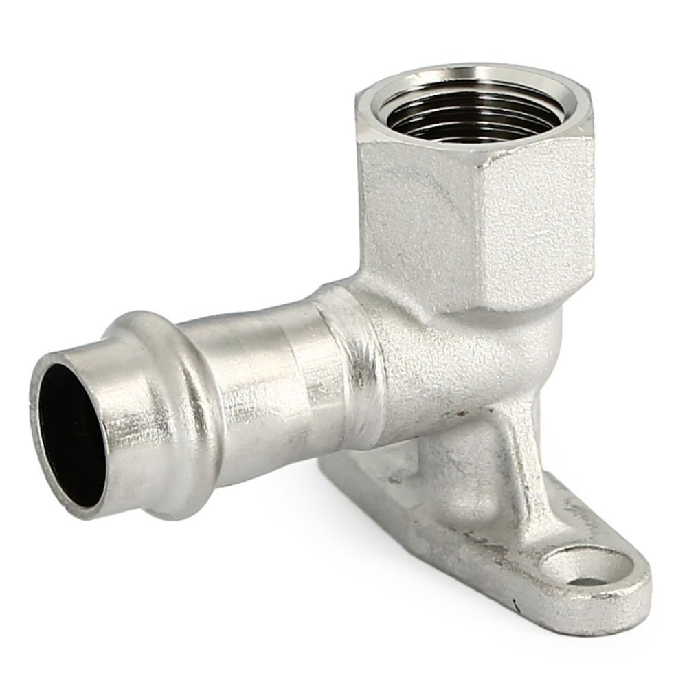 Водорозетка пресс 15 х 1/2", нержавеющая сталь