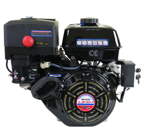 Двигатель бензиновый "LIFAN" NP460E (18.5 л.с., эл стартер, катушка от 0.6 до 18А)