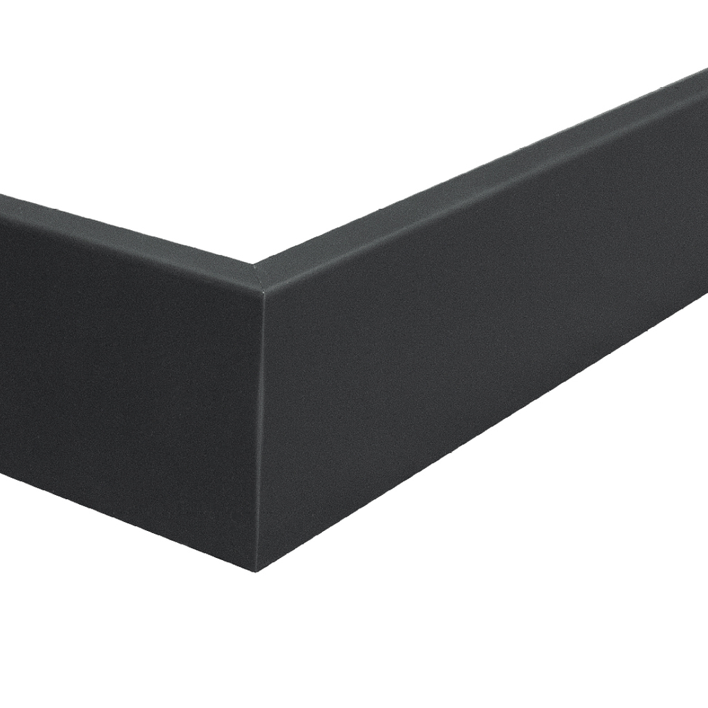 Напольный плинтус SALAG ALPHA 80 Czarny (черный) (80х16х2400мм)