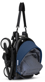Коляска прогулочная Stokke YOYO3 рама чёрная Black Air France Blue