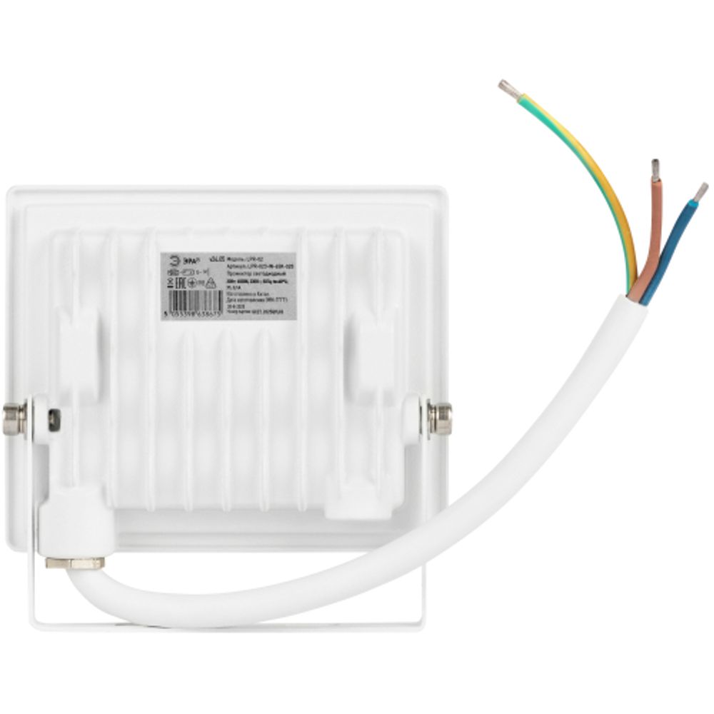 Прожектор светодиодный уличный ЭРА LPR-023-W-65K-020 20Вт 6500K IP65 гарантия 2 года белый | Прожекторы Стандарт