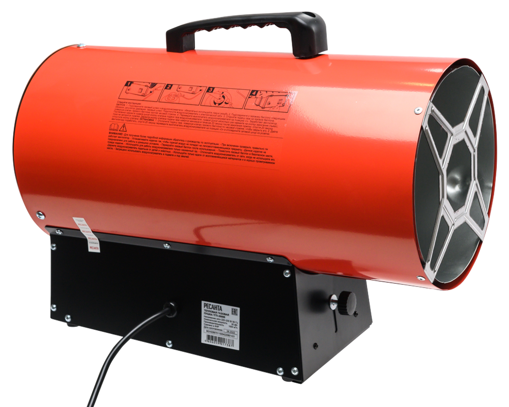 Газовая тепловая пушка РЕСАНТА ТГП-30000 - прямого нагрева / 30 кВт