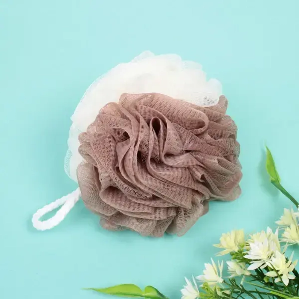 Мочалка для тела полипропиленовая «Ultramarine - Шарм», микс три цвета, 60грамм