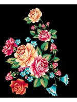 Картина по номерам 30х40см. "Цветочный куст" (арт. Х-7105)
