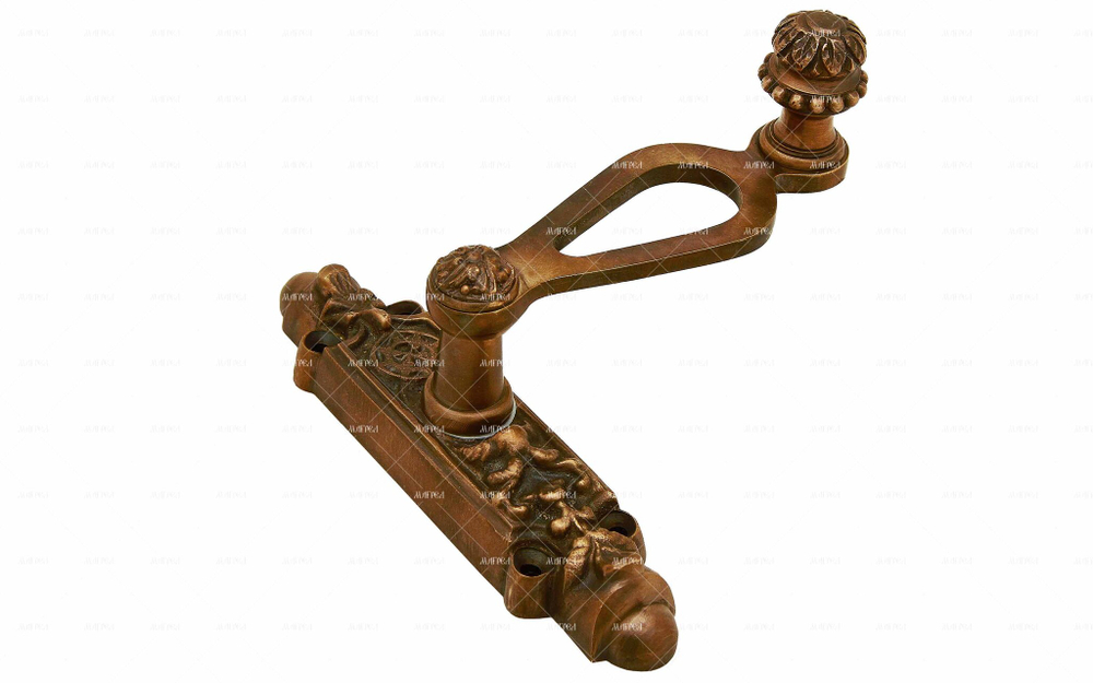 Ручка оконная поворотная на Коробочке латунь