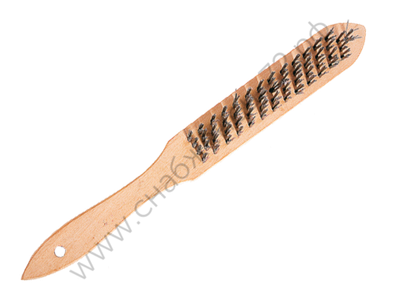 Щётка №138 713303 с деревянной ручкой 3-х рядная