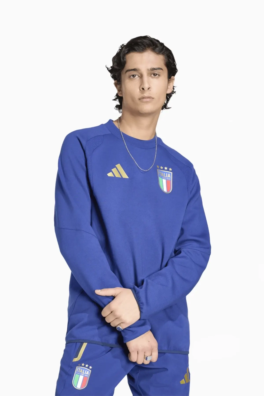 Кофта adidas Италия 2026 Tiro Travel - синий