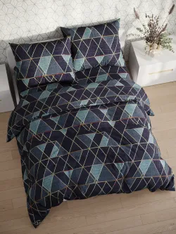 Простынь на резинке перкаль Сказка "Энигма" 90x200 см