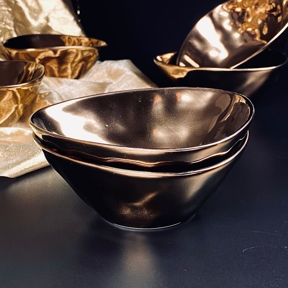 Lenardi 232-009 Набор из 6 салатников 14см ВИНТАЖ в под.уп.(х8)Фарфор