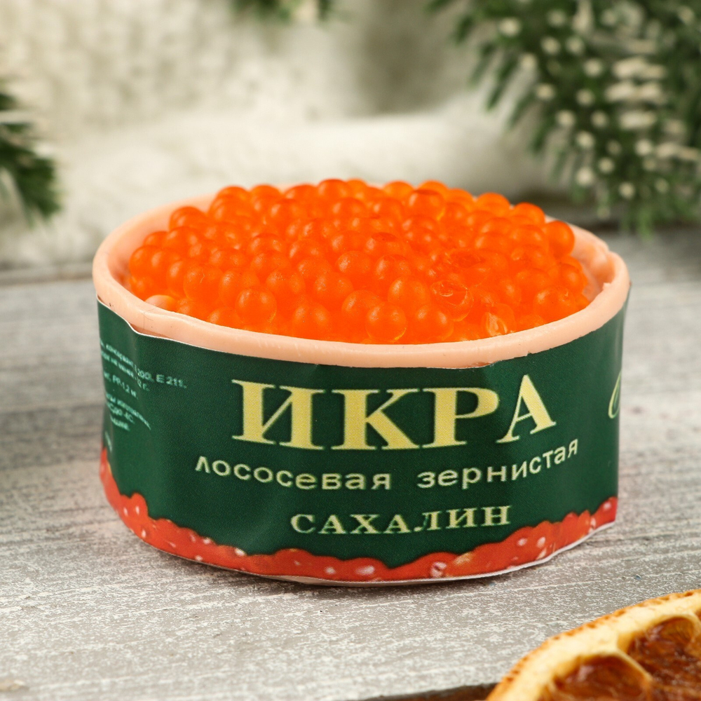 Фигурное мыло "Баночка икры" 85гр. 7389