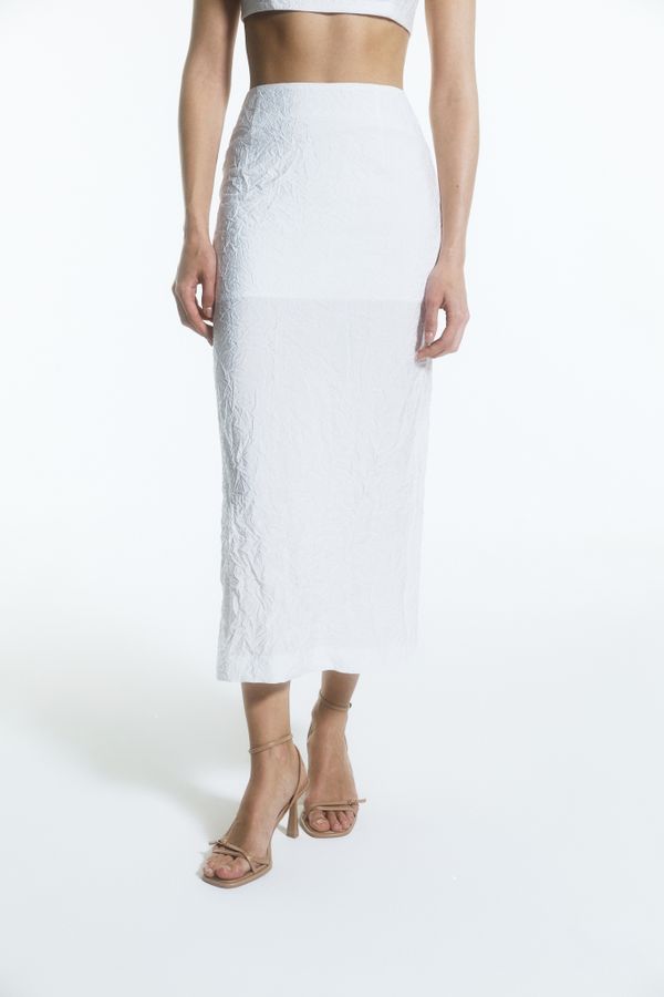 Костюм топ и юбка айвори