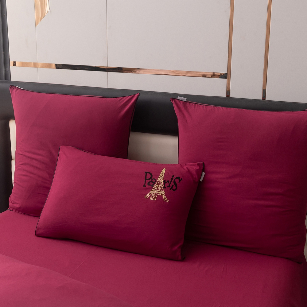 КПБ Mood of Paris на резинке MPR004, 2 спальный, 4 наволочки, простынь 160*200*35