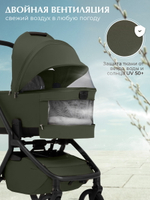 Коляска 3 в 1 Sweet Baby SBL Orso New + автокресло Premier Grey New Dark Green