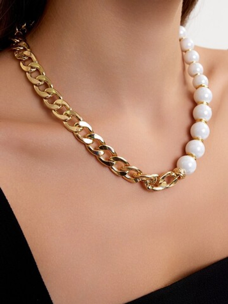 10159781 Колье Роман с камнем