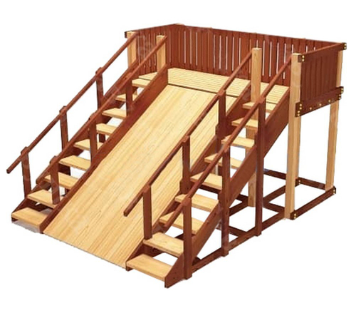 Зимняя деревянная горка TORUDA Север-4 (скат 3м.)
