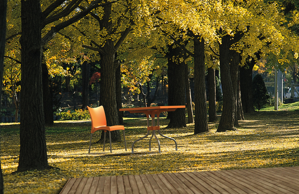 Стол пластиковый Siesta Contract Forza, оранжевый