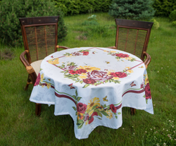 Скатерть 140x180 Blonder Home Gloria белая вид