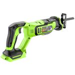 Пила сабельная акк. Greenworks GPT-BLRS-1, 24V, б/щет, 0-3000/мин, рез 115 мм дер.,1х2Ач,ЗУ,кор (1200607CUA)