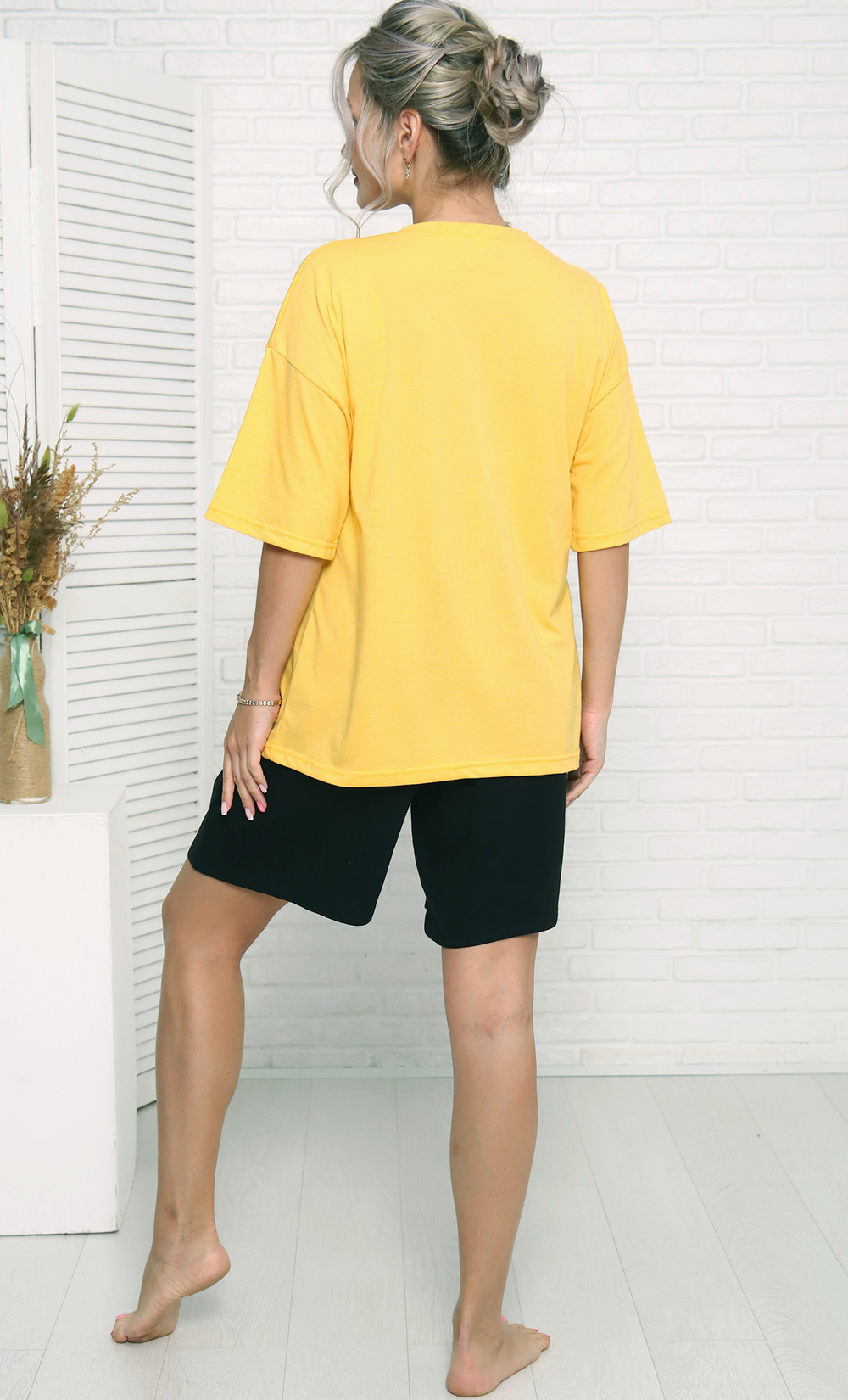 [m]Комплект женский шорты+футболка ТК-3874