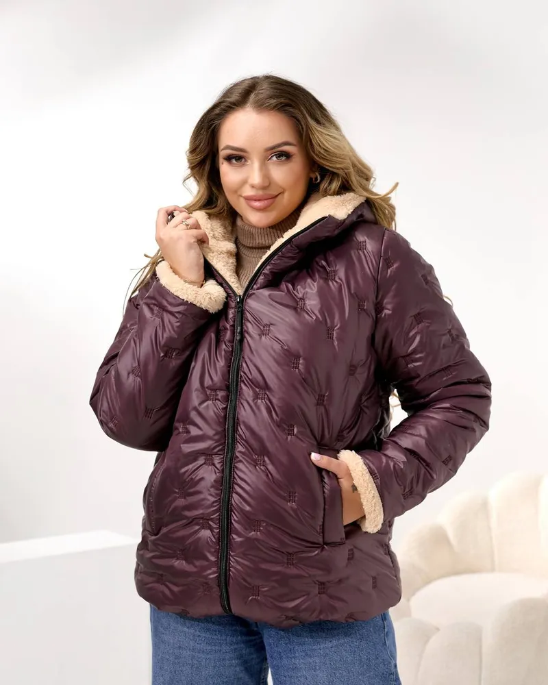 Куртка с мехом УК-4431-3 Фабрика Моды