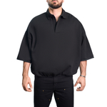 Fear Of God Essentials 3/4 Sleeve Polo "Jet Black"