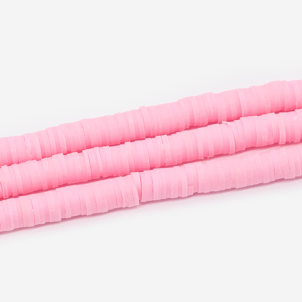 Бусины хеши, каучук, оттенок "Oh! My pink baby"