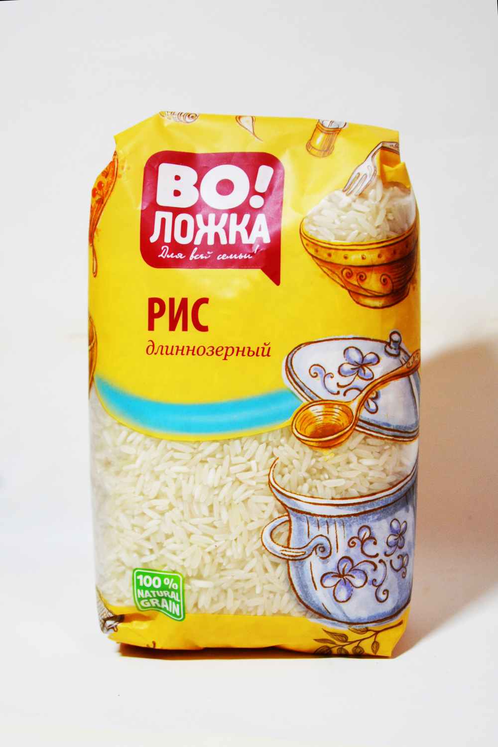 Рис длиннозерный обработанный паром 800г