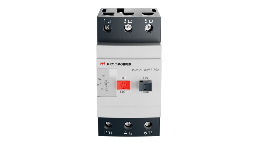 Автоматический выключатель защиты двигателя Prompower PGV3-ME80 серии Pulse, 56-80(A)