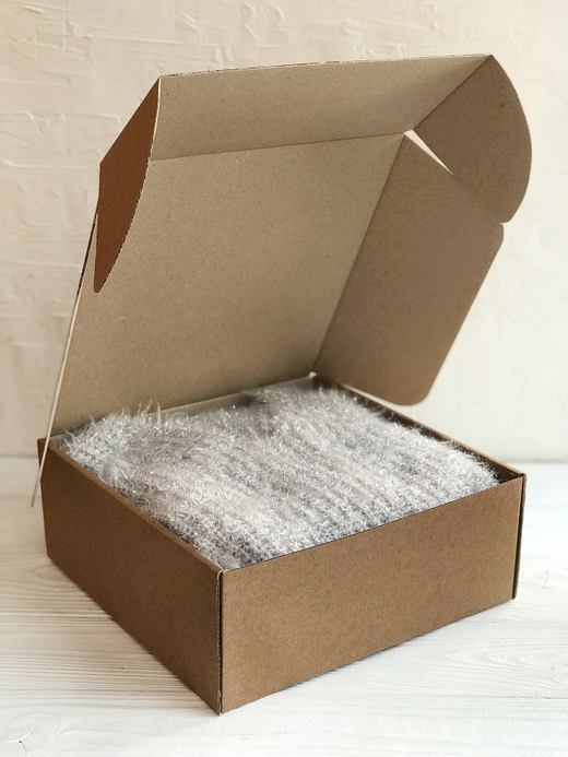 Коробка 25 х 25 х 10 см, бурая