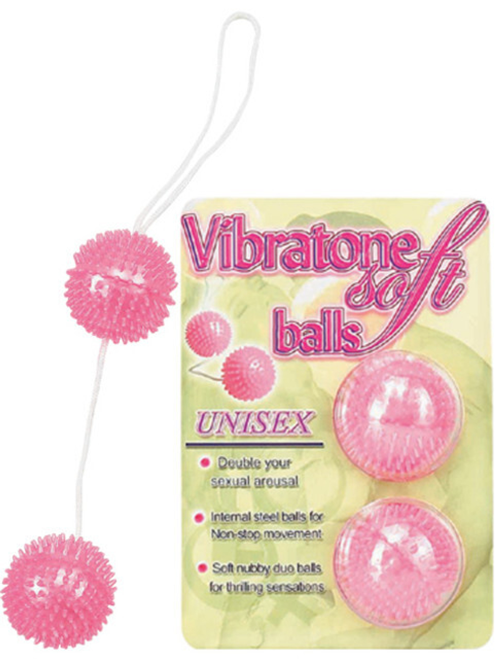 Вагинальные шарики Vibratone Soft Balls Ёжики (розовый) (Цвет: розовый)
