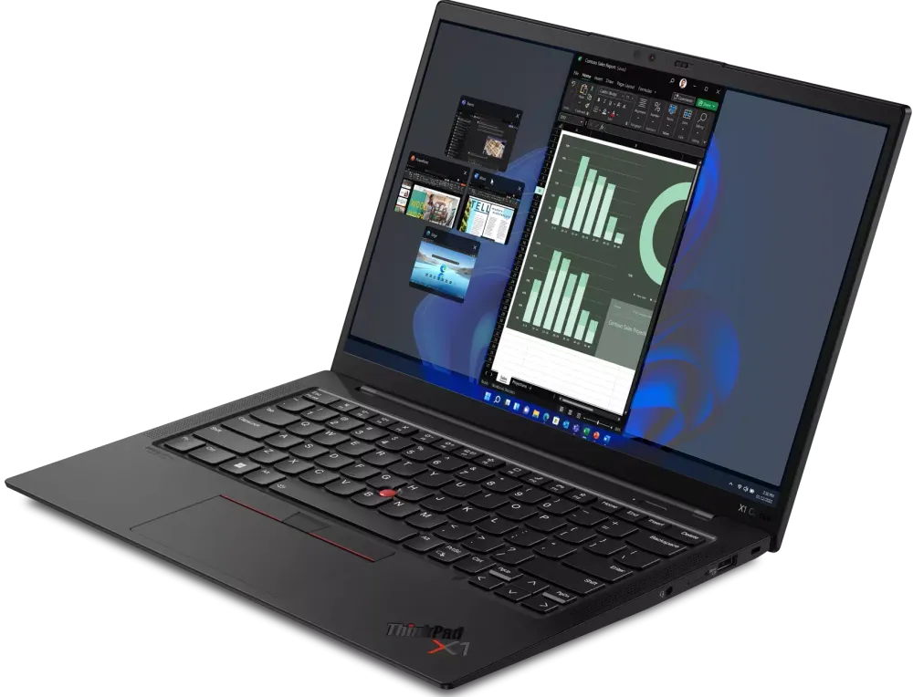 Ноутбук Lenovo ThinkPad X1 Carbon Gen 10, 14&amp;quot; (1920x1200) IPS/Intel Core i7-1260P/16ГБ LPDDR5/512ГБ SSD/Iris Xe Graphics/Windows 11 Pro, черный [21CB001GRT]