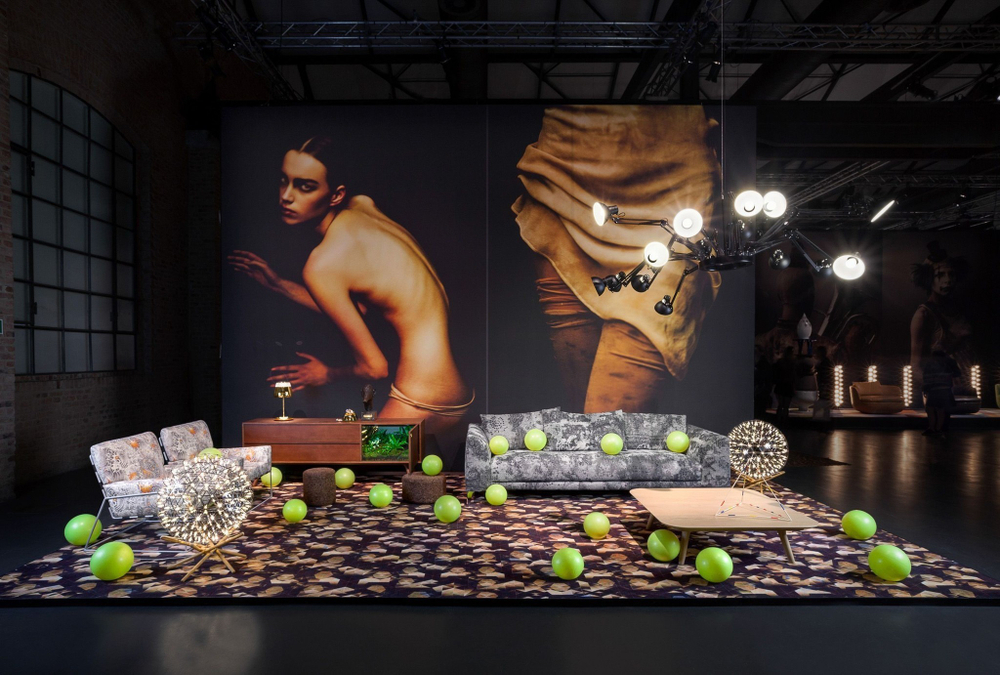 Floor lamp   Raimond Tensegrity by Moooi (Silver,  D 89 cm)