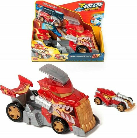 Машинка Magic Box T-Racers Fire Dragon - Игровой набор Машинка-динозавр пусковая установка огненный дракон - Т-Рейсеры 8431618032107