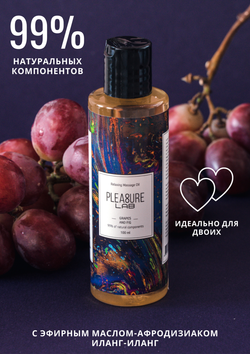 Массажное масло Pleasure Lab виноград и инжир, 100 мл