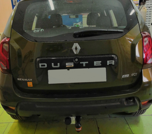 Фаркоп на RENAULT DUSTER (2011-) (без электрики, паспорт/сертификат в комплекте) Автос.RN 07