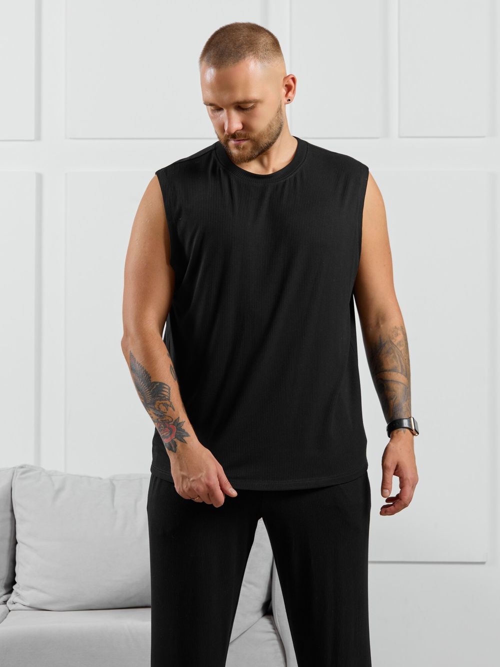 Майка мужская Алессандро-2 Виотекс ЧЁРНЫЙ