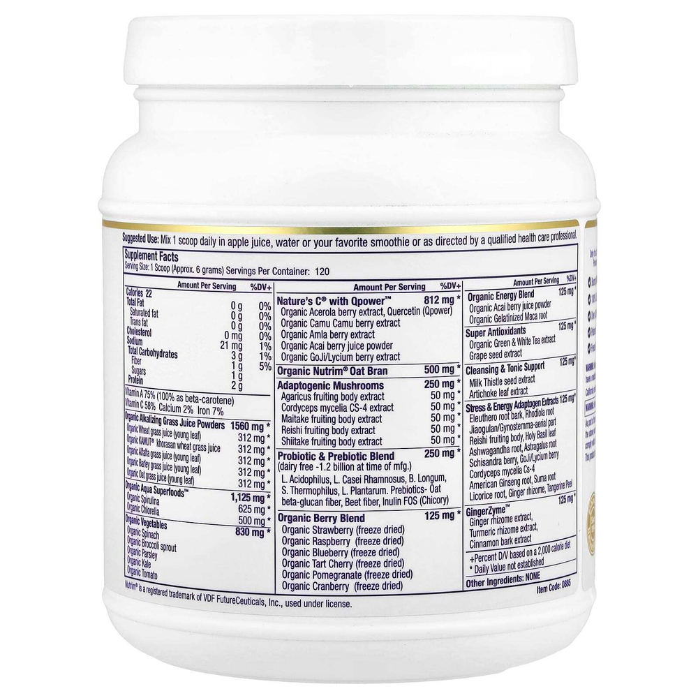 Paradise Herbs, ORAC Energy®, зелень, оригинальная без добавок, 728 г (25,6 унции)