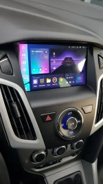 Магнитола для Ford Focus 3 2011-2019 (поддержка автопарковки) - Carmedia SF-9202-FW (рамка 9") QLed+2K, Android 13, UIS7870 (DUDU7), CarPlay, SIM-слот