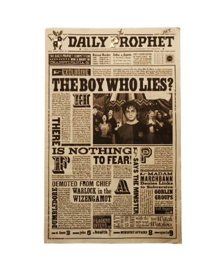 Harry Potter/Daily prophet Boy who lies?