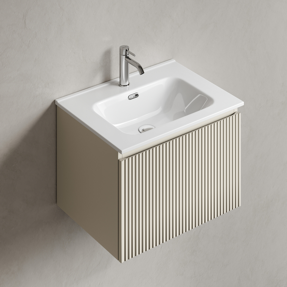 Тумба подвесная Sancos Snob R 1.0 с одним ящиком 590х445х406, Beige Soft, SNR1.060CE