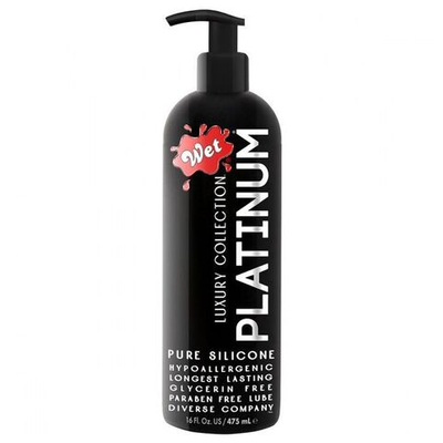 Гель-лубрикант на силиконовой основе Wet Platinum - 475 мл.
