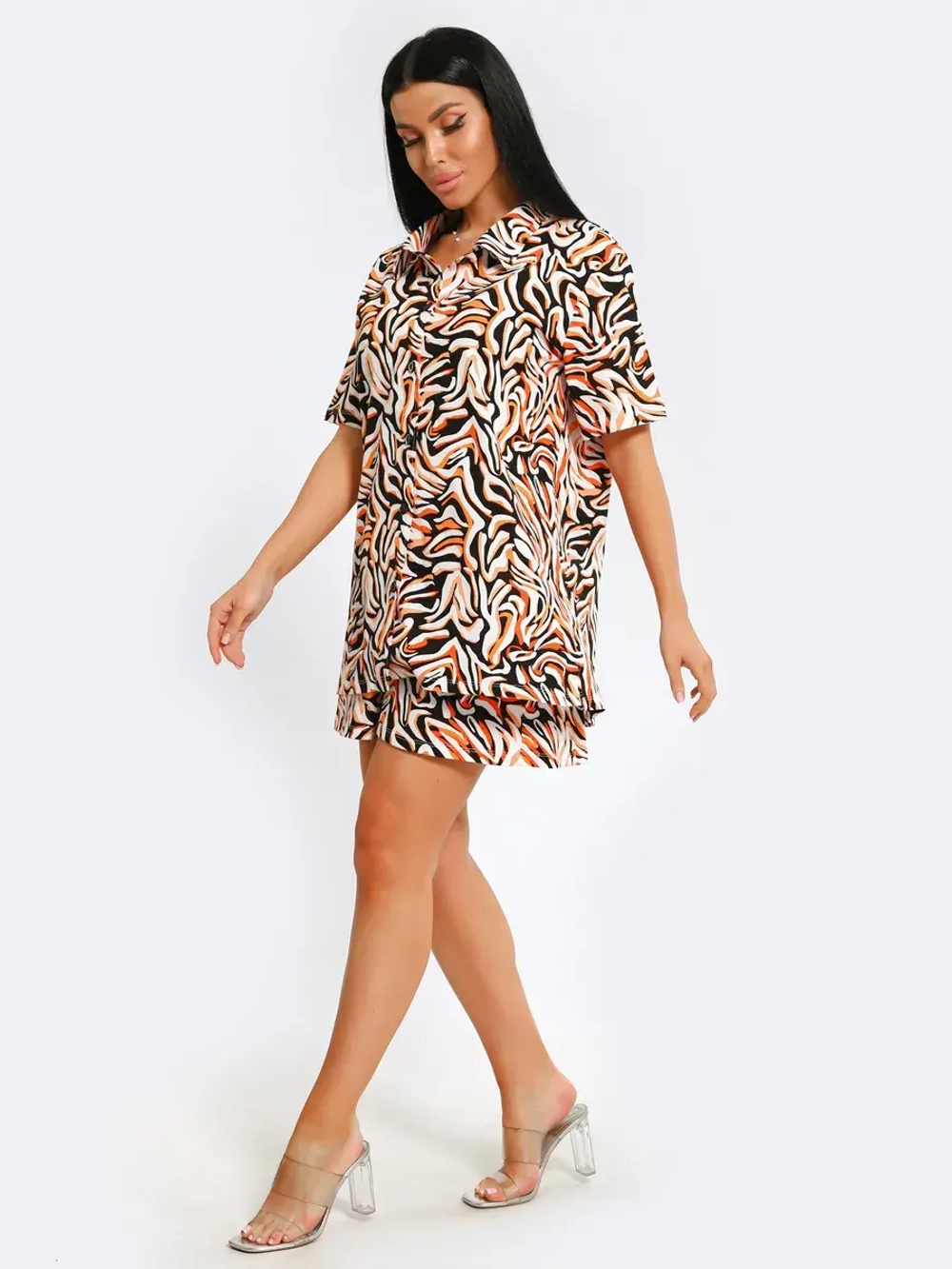 Комплект хлопок рубашка с шортами