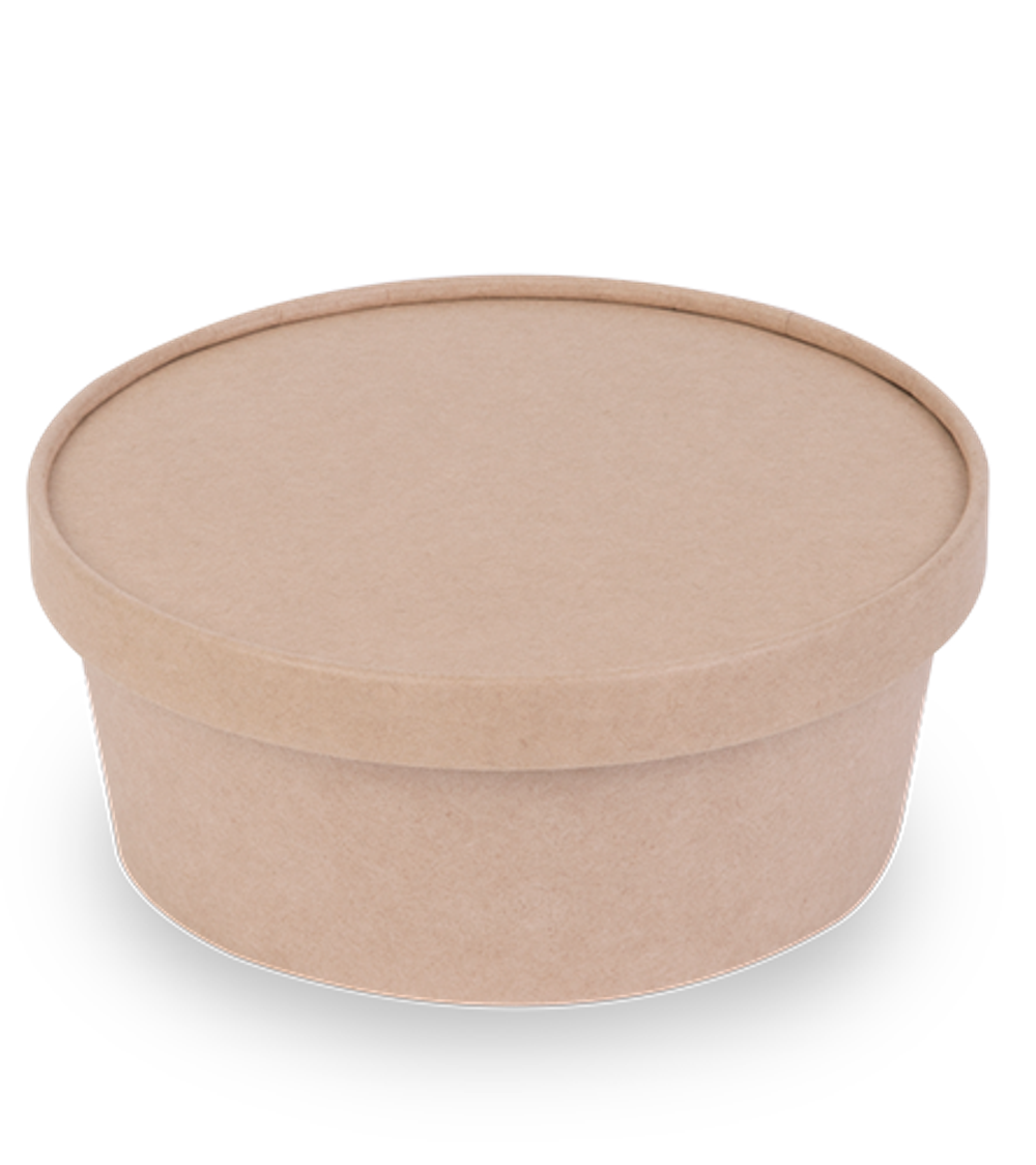 OSQ Упаковка Round Bowl крафт 300 БЕЗ КРЫШКИ (1/30/450)